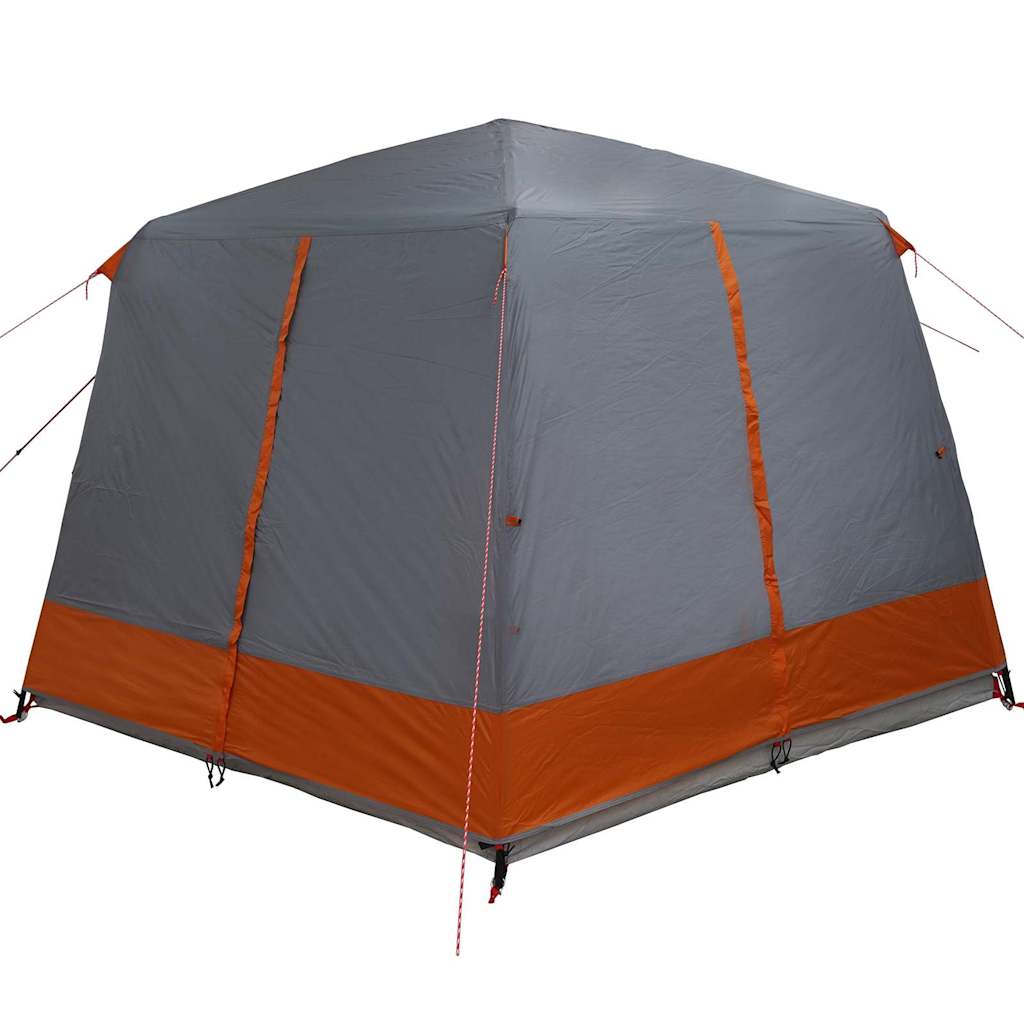 vidaXL Cabin Tent 5-Person Grey and Orange 333 x 317 x 194 cm