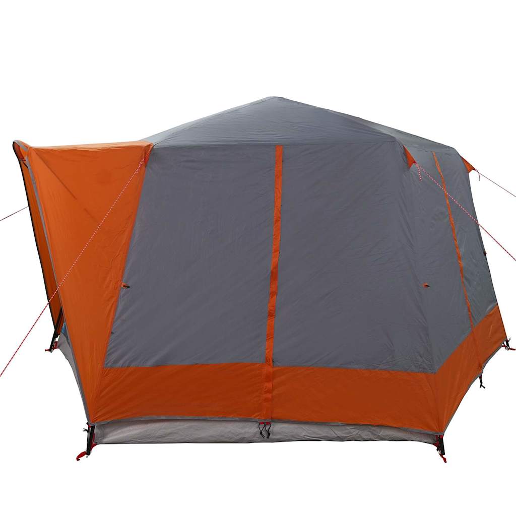 vidaXL Cabin Tent 5-Person Grey and Orange 333 x 317 x 194 cm