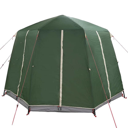 vidaXL Cabin Tent 3-Person Green and White 320 x 320 x 203 cm
