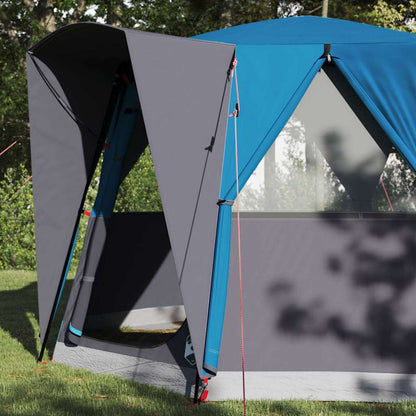 vidaXL Cabin Tent 3-Person with Roof Blue and Grey 320 x 320 x 203 cm