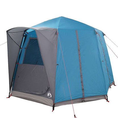 vidaXL Cabin Tent 3-Person with Roof Blue and Grey 320 x 320 x 203 cm