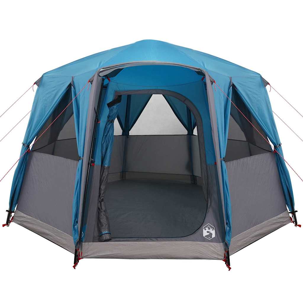 vidaXL Cabin Tent 3-Person with Roof Blue and Grey 320 x 320 x 203 cm