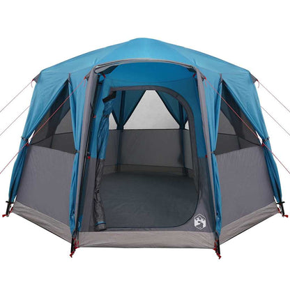 vidaXL Cabin Tent 3-Person with Roof Blue and Grey 320 x 320 x 203 cm