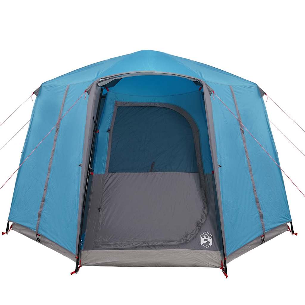 vidaXL Cabin Tent 3-Person with Roof Blue and Grey 320 x 320 x 203 cm