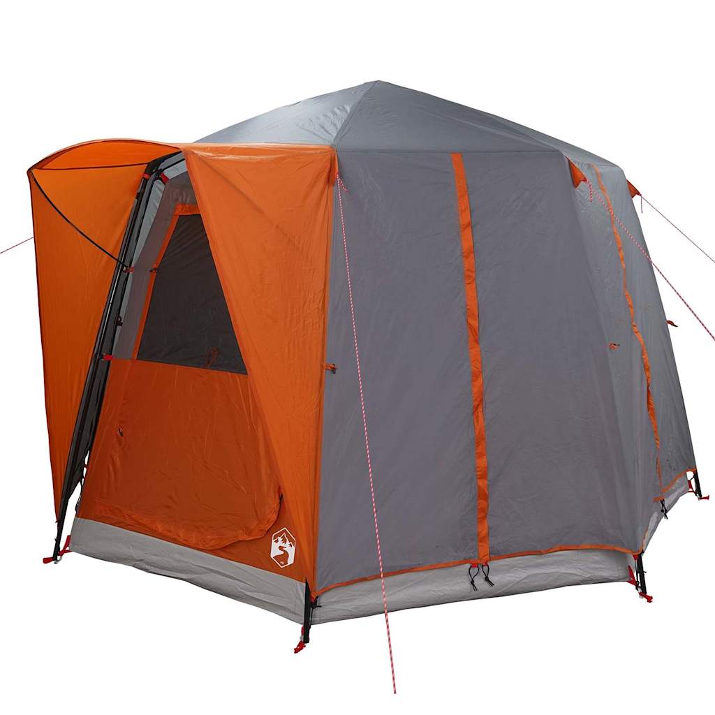 vidaXL Cabin Tent 3-Person Grey and Orange 320 x 320 x 203 cm