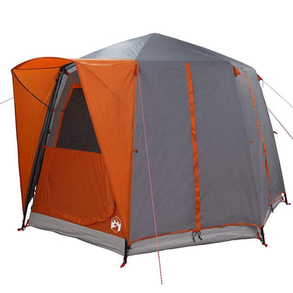 vidaXL Cabin Tent 3-Person Grey and Orange 320 x 320 x 203 cm