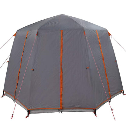 vidaXL Cabin Tent 3-Person Grey and Orange 320 x 320 x 203 cm