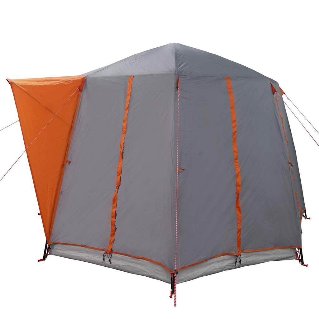 vidaXL Cabin Tent 3-Person Grey and Orange 320 x 320 x 203 cm