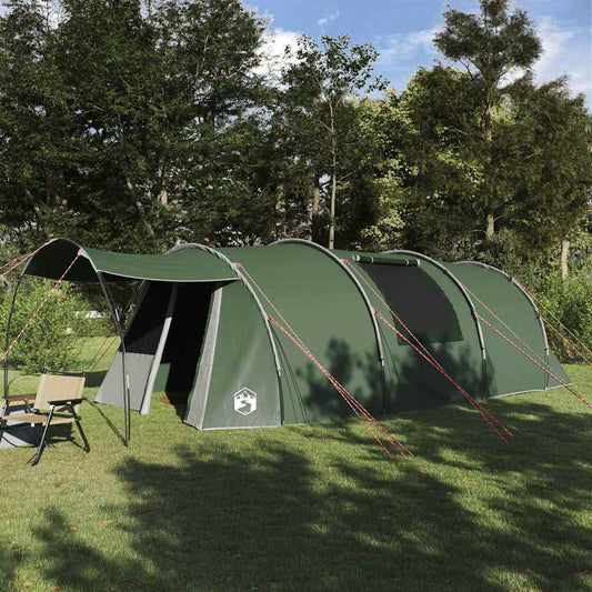 vidaXL Tunnel Tent 4-Person 4-Person Green and White