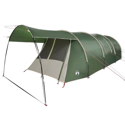 vidaXL Tunnel Tent 4-Person Green and White 740 x 370 x 220 cm