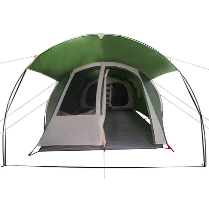 vidaXL Tunnel Tent 4-Person Green and White 740 x 370 x 220 cm