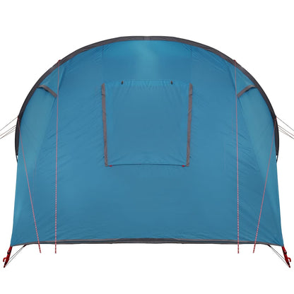 vidaXL Tunnel Tent 4-Person with Roof Blue and Grey 740 x 370 x 220 cm