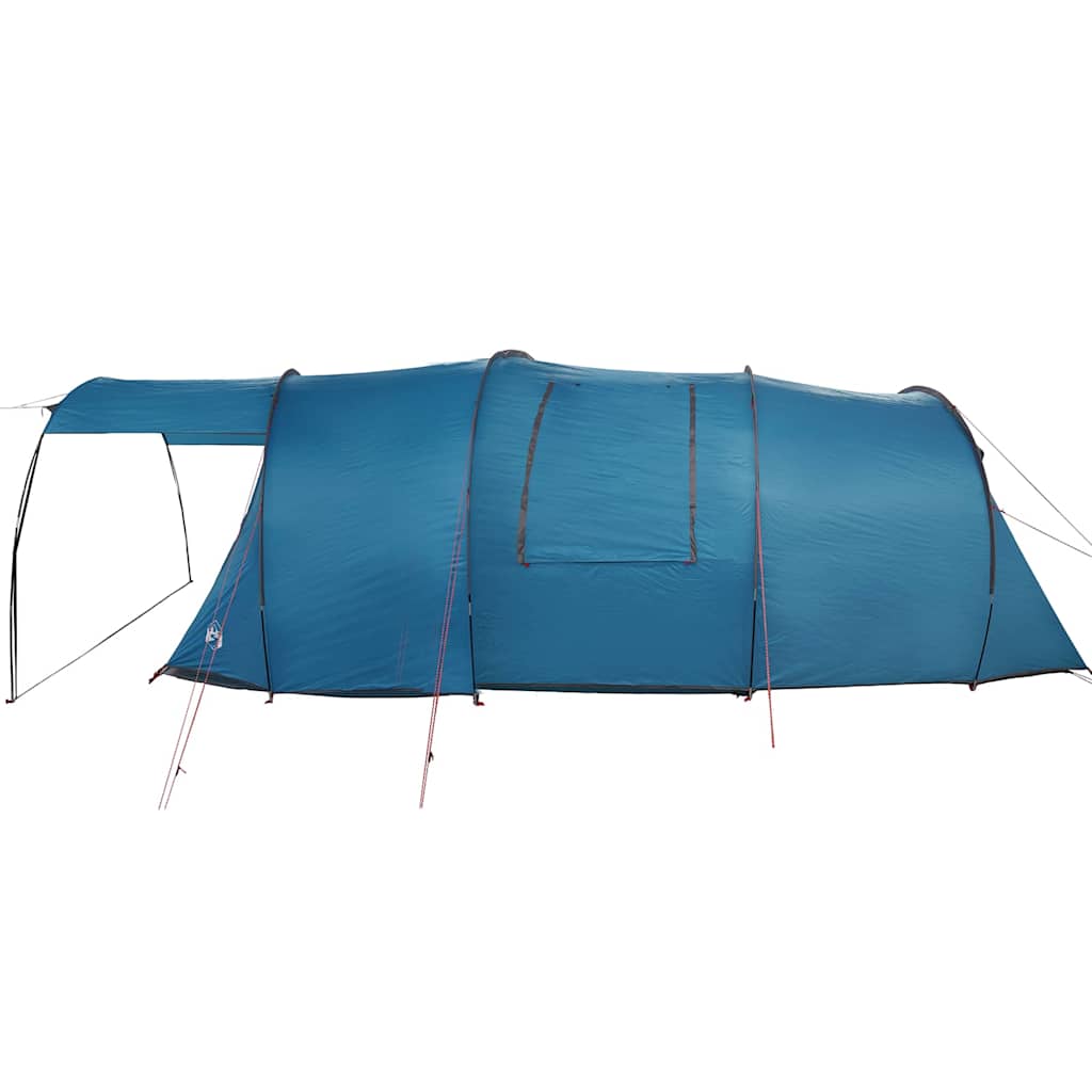 vidaXL Tunnel Tent 4-Person with Roof Blue and Grey 740 x 370 x 220 cm