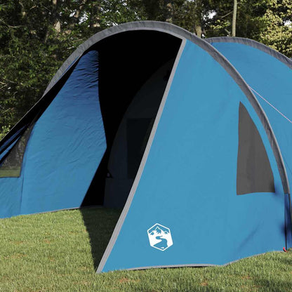 vidaXL Tunnel Tent 4-Person with Roof Blue and Grey 778 x 356 x 210 cm