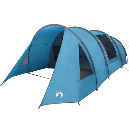 vidaXL Tunnel Tent 4-Person with Roof Blue and Grey 778 x 356 x 210 cm
