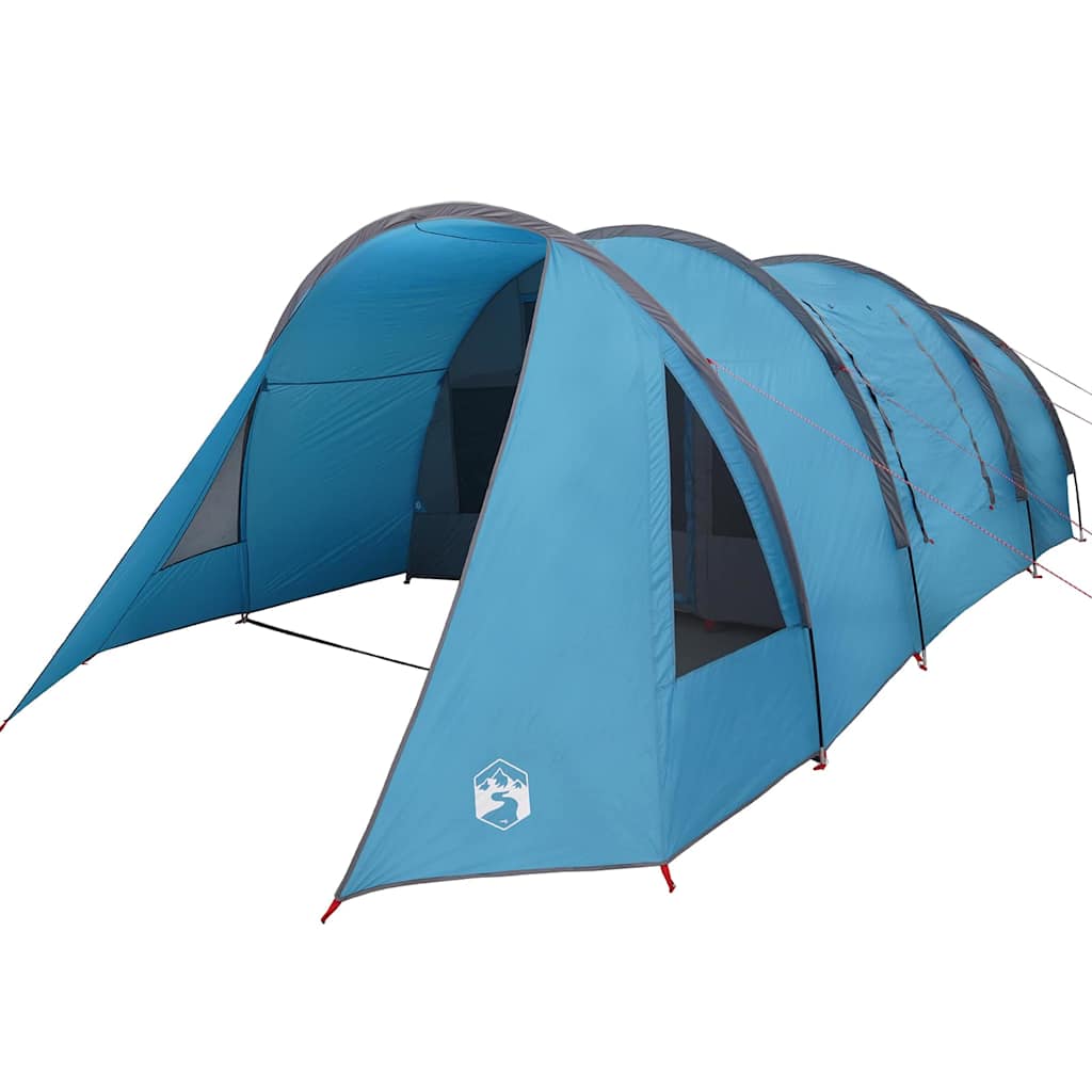 vidaXL Tunnel Tent 4-Person with Roof Blue and Grey 778 x 356 x 210 cm