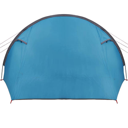 vidaXL Tunnel Tent 4-Person with Roof Blue and Grey 778 x 356 x 210 cm