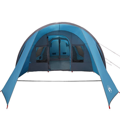 vidaXL Tunnel Tent 4-Person with Roof Blue and Grey 778 x 356 x 210 cm