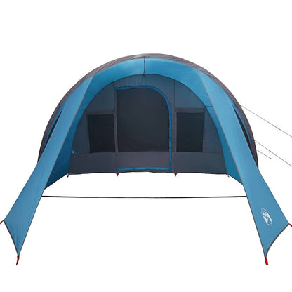 vidaXL Tunnel Tent 4-Person with Roof Blue and Grey 778 x 356 x 210 cm