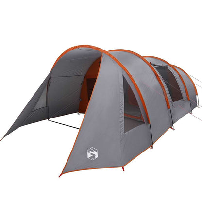 vidaXL Tunnel Tent 4-Person Grey and Orange 778 x 356 x 210 cm