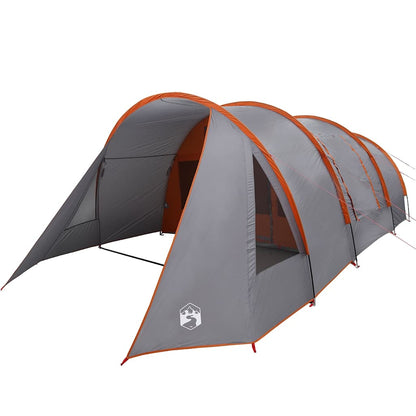 vidaXL Tunnel Tent 4-Person Grey and Orange 778 x 356 x 210 cm