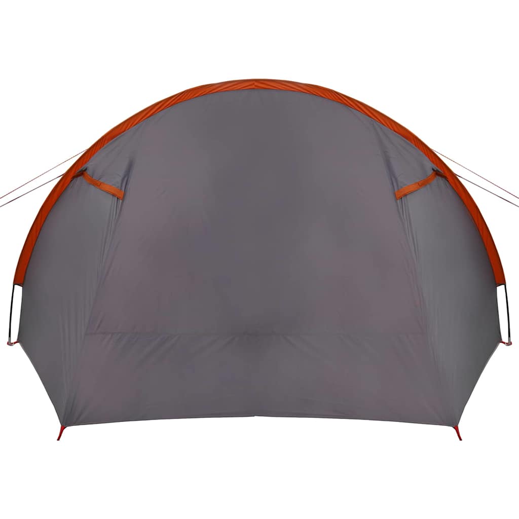 vidaXL Tunnel Tent 4-Person Grey and Orange 778 x 356 x 210 cm