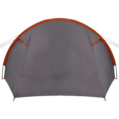 vidaXL Tunnel Tent 4-Person Grey and Orange 778 x 356 x 210 cm