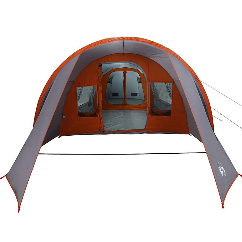 vidaXL Tunnel Tent 4-Person Grey and Orange 778 x 356 x 210 cm