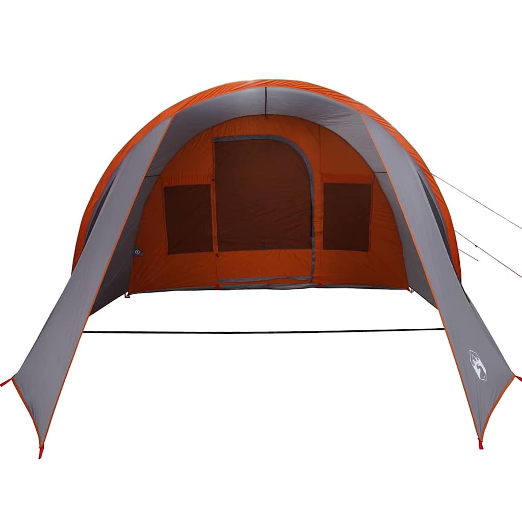 vidaXL Tunnel Tent 4-Person Grey and Orange 778 x 356 x 210 cm