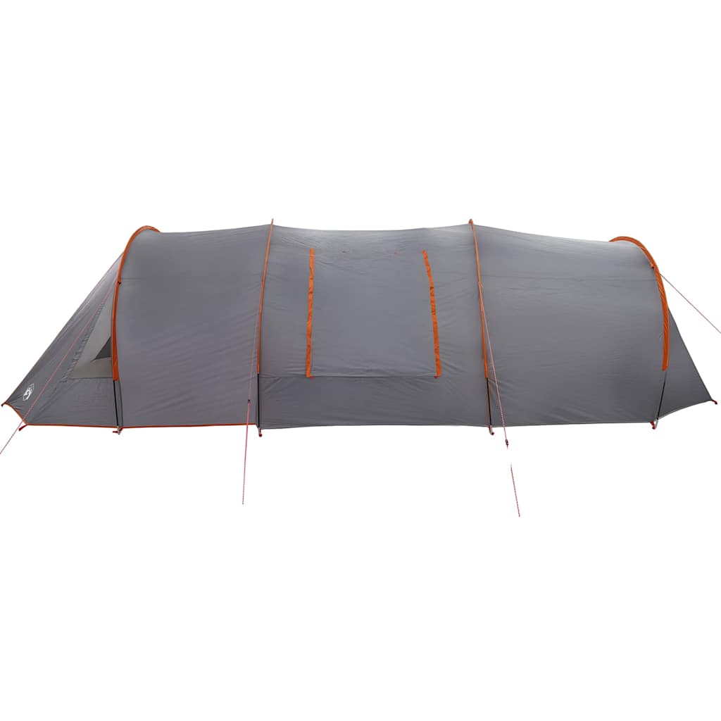 vidaXL Tunnel Tent 4-Person Grey and Orange 778 x 356 x 210 cm