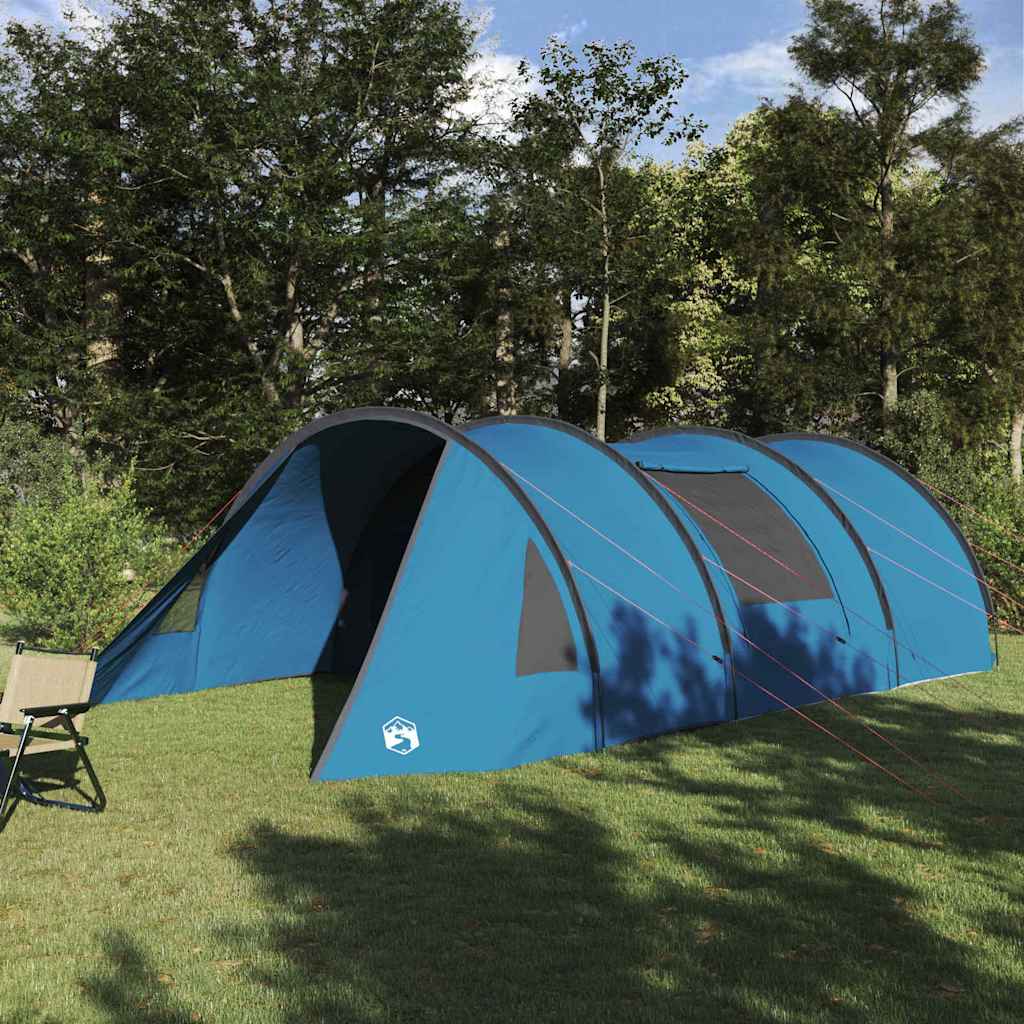 vidaXL Tunnel Tent 5-Person with Roof Blue and Grey 805 x 405 x 211 cm