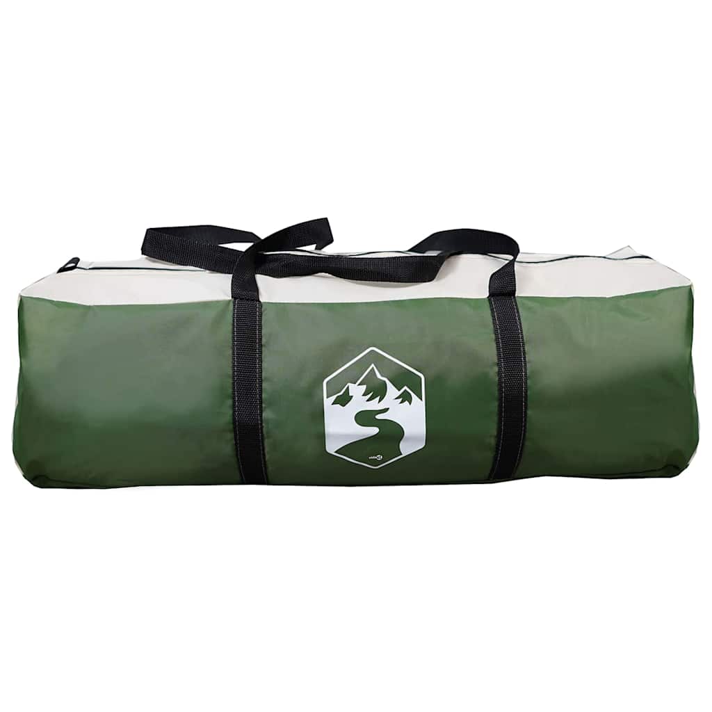 vidaXL Tunnel Tent 6-Person Green and White 890 x 470 x 220 cm