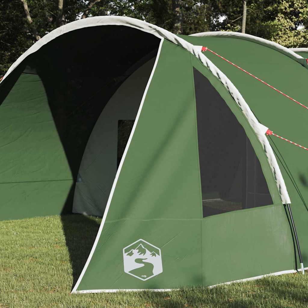 vidaXL Tunnel Tent 6-Person Green and White 890 x 470 x 220 cm