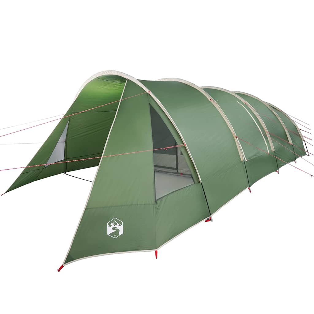 vidaXL Tunnel Tent 6-Person Green and White 890 x 470 x 220 cm