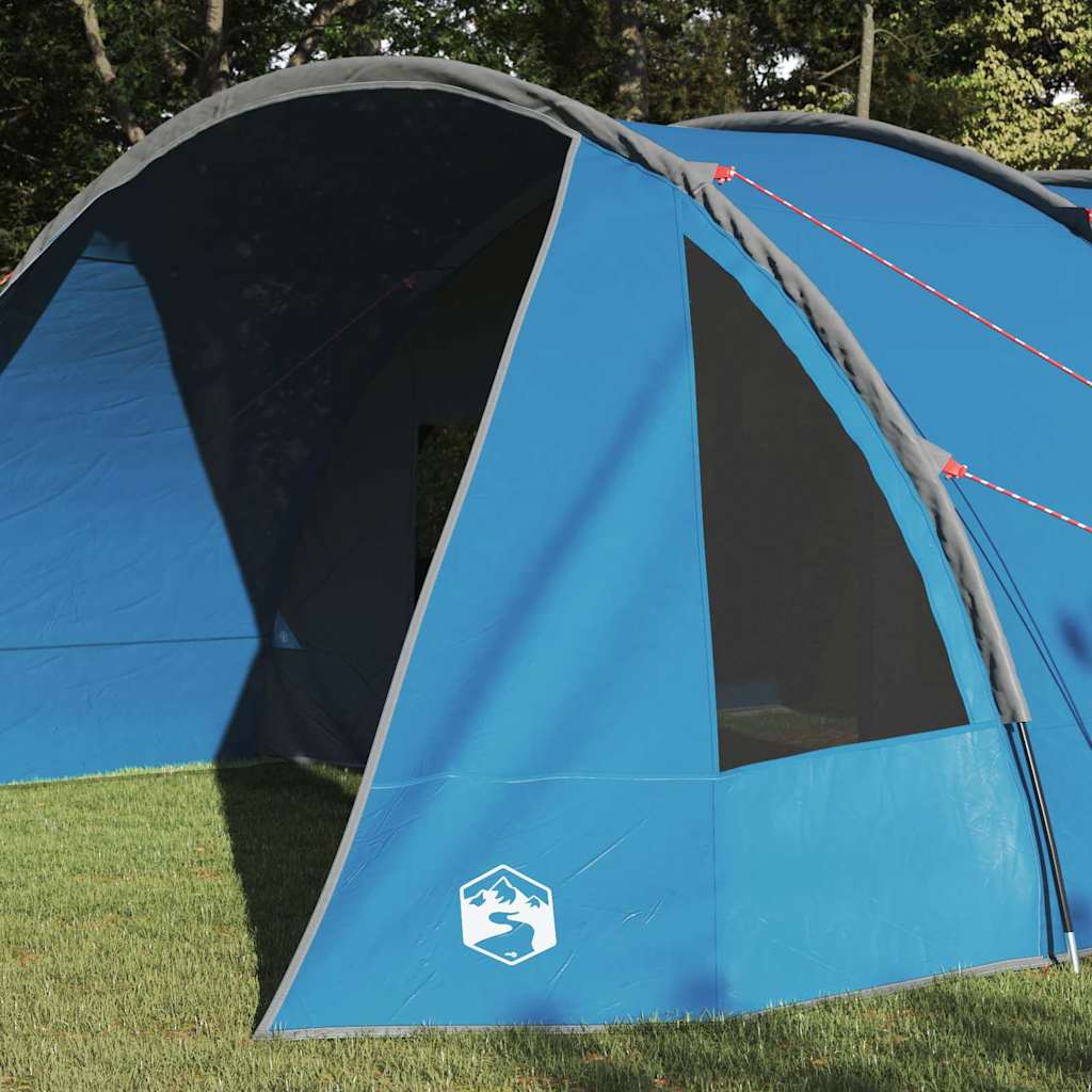 vidaXL Tunnel Tent 6-Person with Roof Blue and Grey 890 x 470 x 220 cm