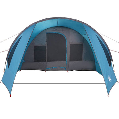 vidaXL Tunnel Tent 6-Person with Roof Blue and Grey 890 x 470 x 220 cm