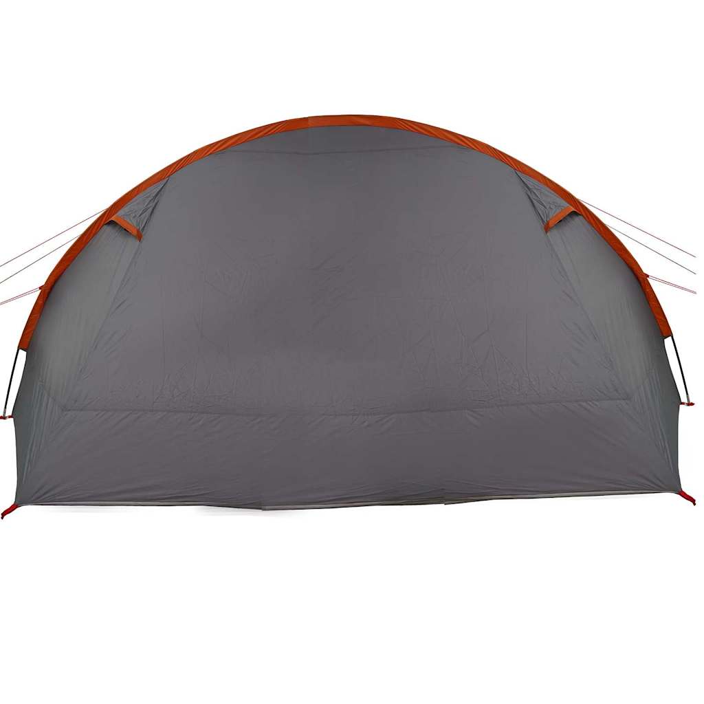 vidaXL Tunnel Tent 6-Person Grey and Orange 890 x 470 x 220 cm