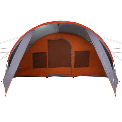 vidaXL Tunnel Tent 6-Person Grey and Orange 890 x 470 x 220 cm