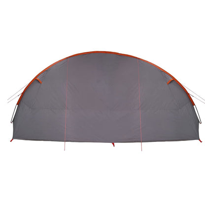 vidaXL Tunnel Tent 6-Person Grey and Orange 700 x 590 x 215 cm