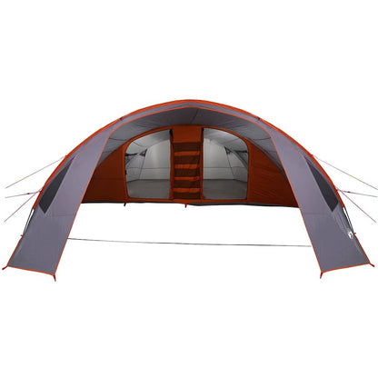 vidaXL Tunnel Tent 6-Person Grey and Orange 700 x 590 x 215 cm