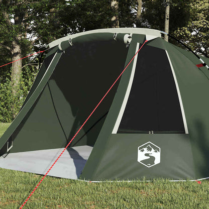 vidaXL Tunnel Tent 3-Person Green and White 328 x 228 x 115 cm