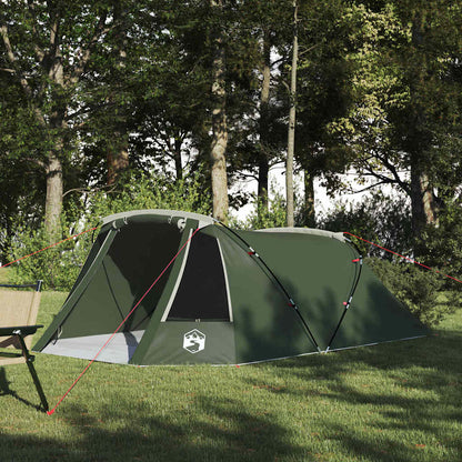 vidaXL Tunnel Tent 3-Person Green and White 328 x 228 x 115 cm