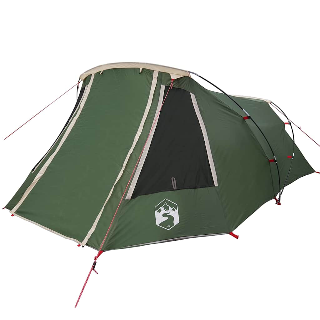 vidaXL Tunnel Tent 3-Person Green and White 328 x 228 x 115 cm