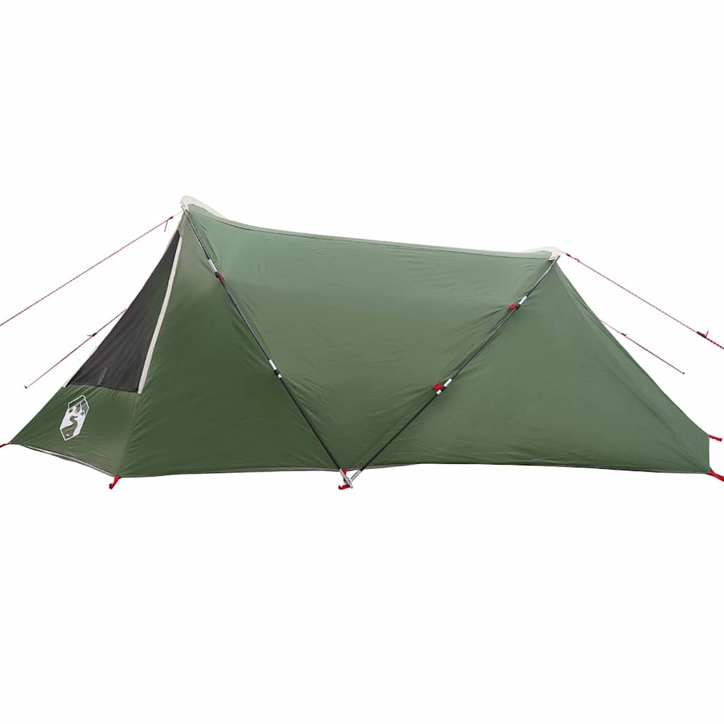 vidaXL Tunnel Tent 3-Person Green and White 328 x 228 x 115 cm