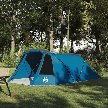 vidaXL Tunnel Tent 3-Person with Roof Blue and Grey 328 x 228 x 115 cm