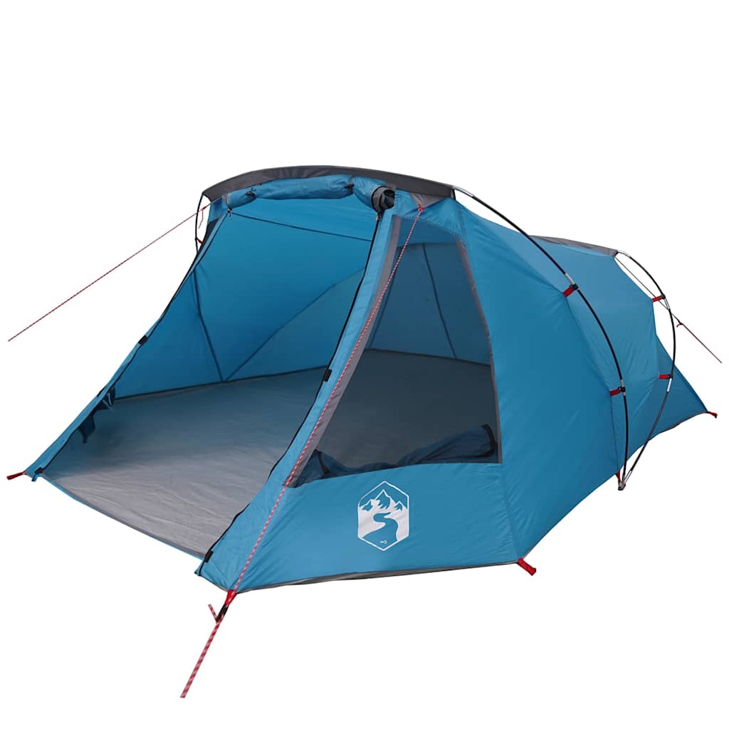 vidaXL Tunnel Tent 3-Person with Roof Blue and Grey 328 x 228 x 115 cm