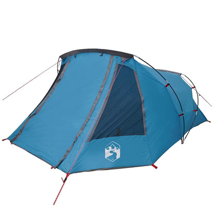 vidaXL Tunnel Tent 3-Person with Roof Blue and Grey 328 x 228 x 115 cm