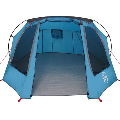 vidaXL Tunnel Tent 3-Person with Roof Blue and Grey 328 x 228 x 115 cm