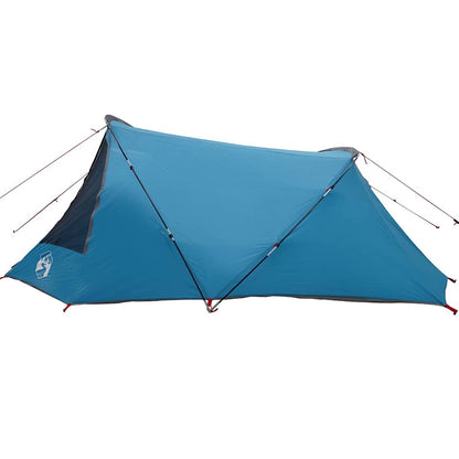 vidaXL Tunnel Tent 3-Person with Roof Blue and Grey 328 x 228 x 115 cm