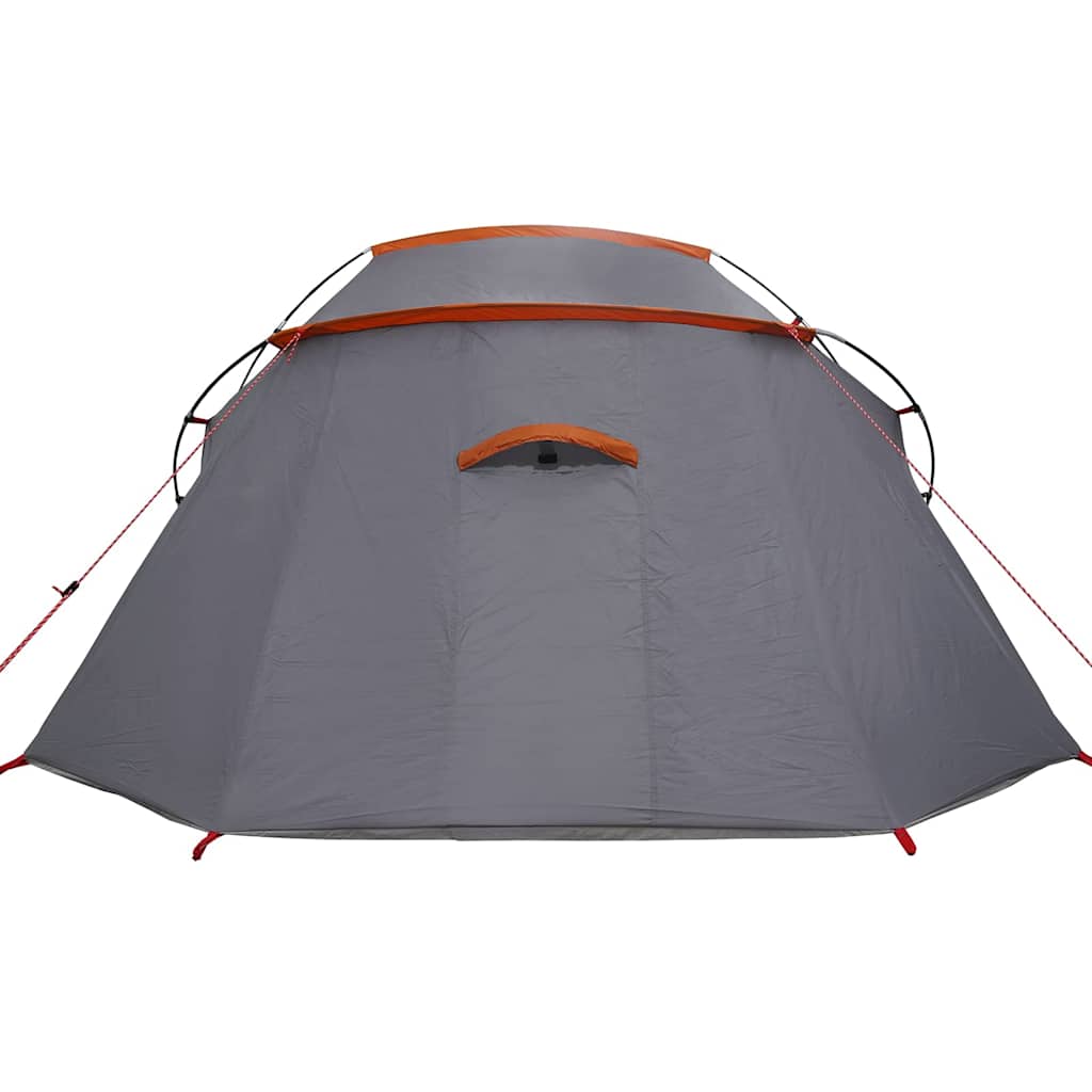 vidaXL Tunnel Tent 3-Person Grey and Orange 328 x 228 x 115 cm